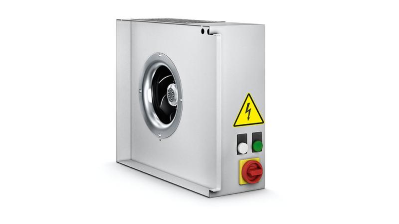 5./6. Nachfilter, Ventilator, Reinluftaustritt